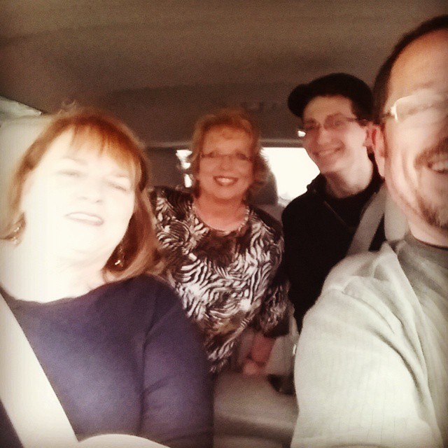 Obligatory trip selfie. On our way to see Macca in concert! This time with two more yahoos. #mccartneytour2014 #outthere