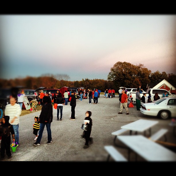 Trunk or Treat! Awesome turn out, steady stream all night! Grace UMC gladly met her neighbors!